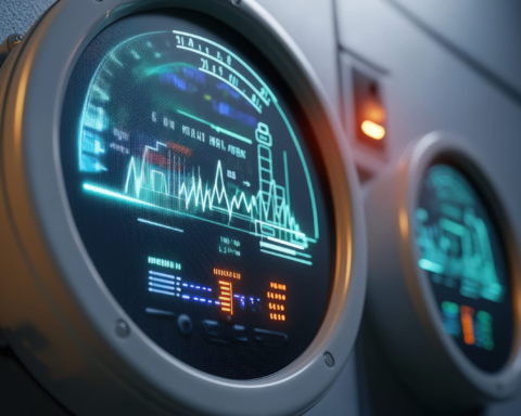 93399026 a smart utility meter is monitoring energy usage in a residential area showcasing digital readings and consumption patterns