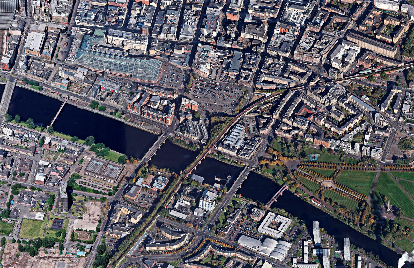 14154576 glasgow scotland aerial view