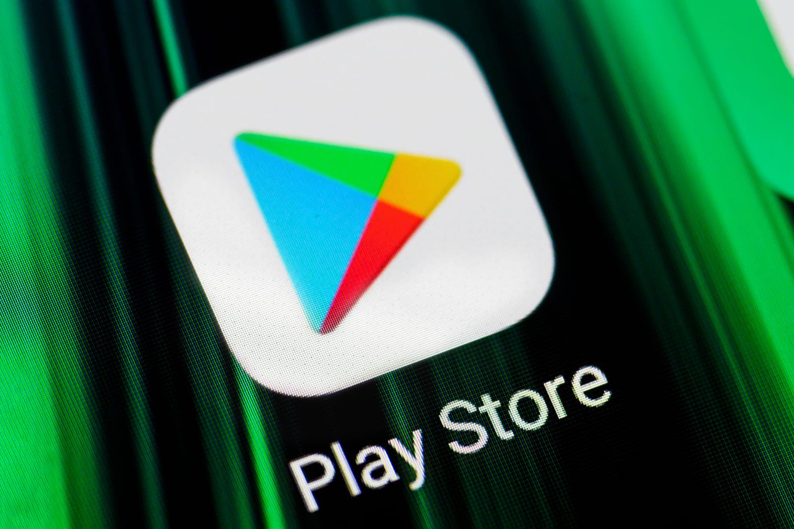 79387136 burgos spain april 13 2020 play store application icon on smartphone screen mobile application icon of play store google play store