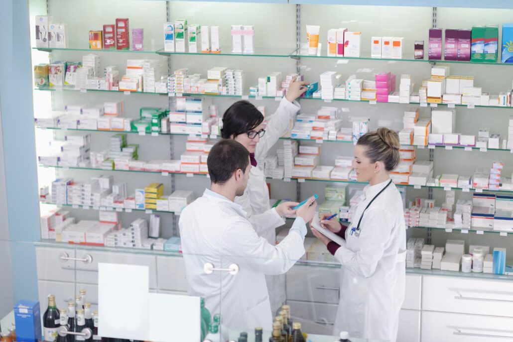 Pharmacy drugstore people team