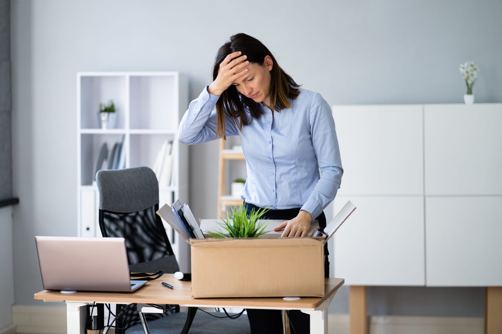 82317478 resign from job or fired employee moving out